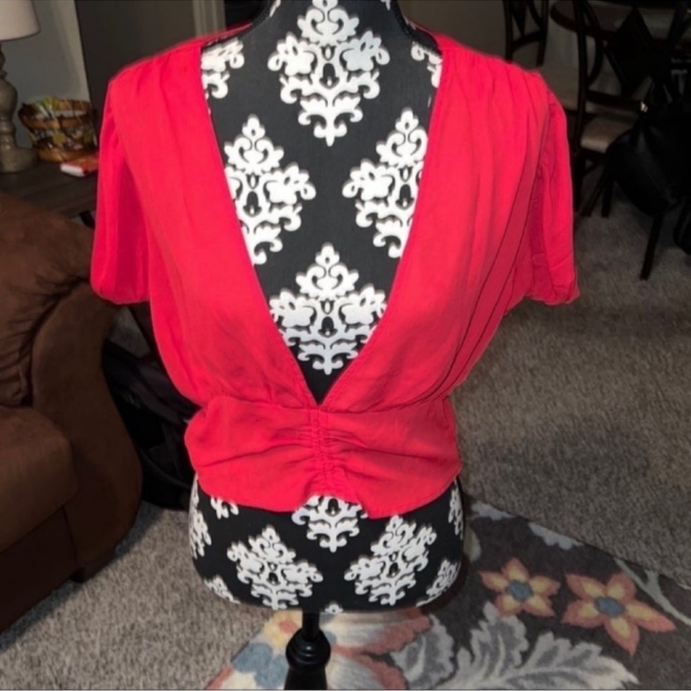 Fashion nova red crop top